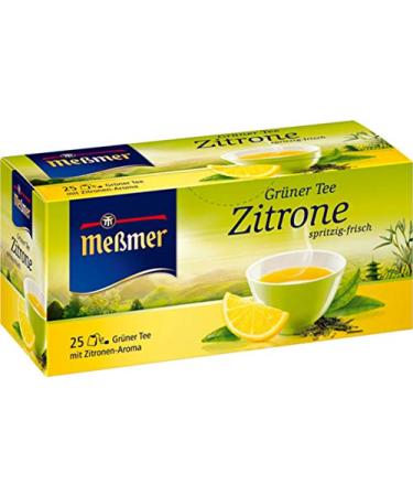 Meßmer Meßmer Lemon Green Tea fresh and sparkling 25 sachets of 1.75g