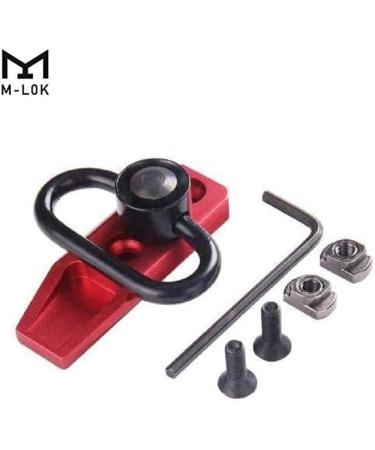 GOTICAL Combo: Quick Detach QD Mount Red + 3pc Weaver Rail Section Set (1.4/2.2/2.95 Inch) - 357 Slot Red w/ 3 Allen Wrenches - Buy Online on GoSupps.com
