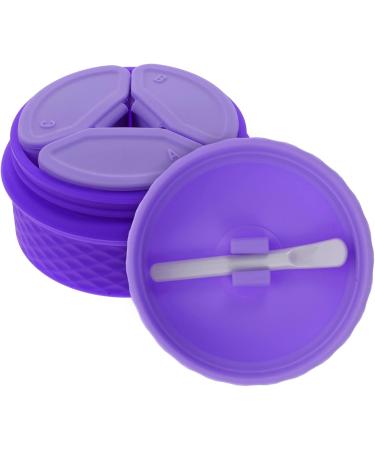 Zerodeko 3 Sets Cream Box Travel Container for Cream Durable Cream Storage Jar Makeup Sample Vial Empty Sample Container Makeup Cream Jar Purple Storage Box Vacation Silica Gel Portable - Buy Online on GoSupps.com