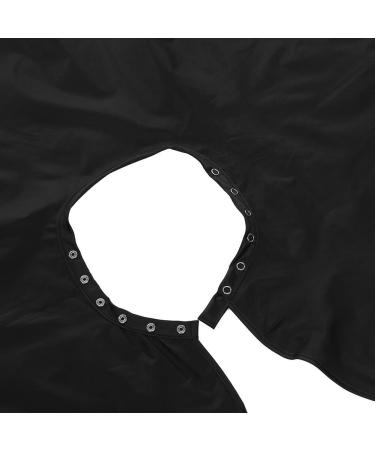 Buy Anti-Static Black Salon Barber Cape - Waterproof Hair Cutting Apron for Adults | International Shipping - Buy Online on GoSupps.com