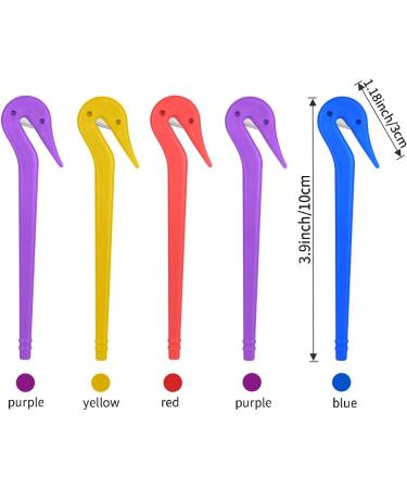 5 Pcs Elastic Hair Bands Remover Cutter Pony Picks for Cutting Pony Rubber Hair Ties No Pains No Harm Premium Ponytail Remover Tools (2Purple Blue Red Yellow) - Buy Online on GoSupps.com