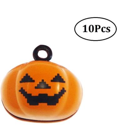 10Pcs Laughing Pumpkin Bells Pet Collar Charm Halloween Party Decoration & Jewelry Pendants - Buy Online on GoSupps.com