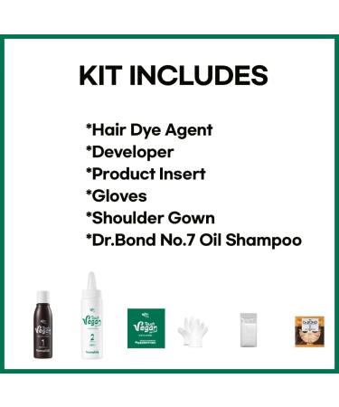 eZn Touch Vegan Permanent Hair Color Permanent Hair Dye Ammonia Free No THB No Triclosan No Phthalates No Gluten Vegan Cruelty Free up to 100% Gray Coverage (Ash Black) - Buy Online on GoSupps.com