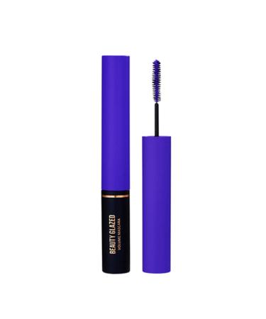 Beauty Glazed waterproof color muckling charming long long-lasting colorful make-up shine curling eyelash extension eyelashes for eyelashes eyes make-up (purple)