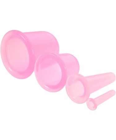 Anself 4pcs Silicone Massage Cupping Cups for Neckline Face & Body - Random Colors | International Shipping - Buy Online on GoSupps.com