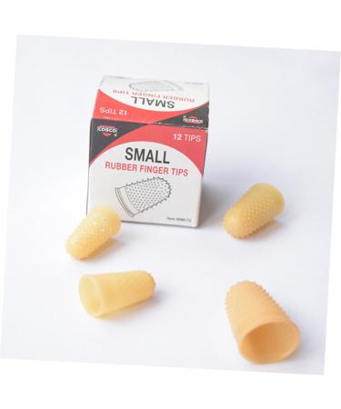 FRCOLOR 50 Pcs Anti-Static Rubber Finger Cots - Pockmarked Finger Covers for Enhanced Grip & Protection - Yellow Fingertips - Buy Online on GoSupps.com