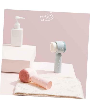 FOMIYES Facial Brush Face Pore Cleanser Soft Bristles Brush for Deep Cleaning Face Cleaning Handheld Brush Silicone Cleansing Brush Bristle Brush Manual Blue 5.5X12.5cm - Buy Online on GoSupps.com