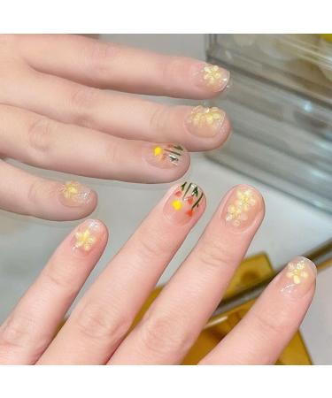 Short handmade wearing nail whitening nail beautification specialized wearable nail patches patch products fake fingernail (Size : M) - Buy Online on GoSupps.com