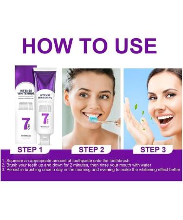 JUFKGBAR Powerful 7 Pro Whitening Toothpaste Intense 7 Pro Whitening Toothpaste Pro 7 Probiotic Whitening Toothpaste SP-7 Toothpaste for Removing Stains and Brightening Teeth - Buy Online on GoSupps.com