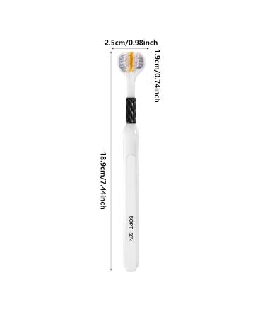 Demaxiyad Extra Soft Toothbrushes for Adults - 3-Pack Non-Slip Handles & Soft Bristles for Gentle Tooth Cleaning | Ideal for Men & Women - Buy Online on GoSupps.com