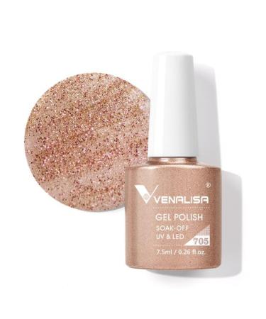 VIP4 7.5ml Gel Nail Polish Hema Free Full Coverage Beautiful Semi Permanent Soak Off UV LED Gel Nail Polish Gel Lacquer - (Color: 705)