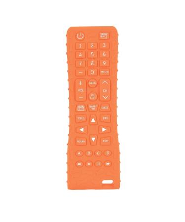 Buy Bright Color Baby Remote Control Bite Ring Toy - Silicone Gum Massage Teether with Textures - Orange | International Shipping - Buy Online on GoSupps.com