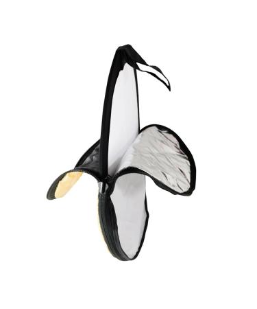 PhotoTrust 5 in1 Pocket Reflector-Super Portable Tiny Reflector 12"/30cm Collapsible Multi-Disc Photography Light Reflector Diffuser-Silver/Gold/Black/White/Translucent for Studio/Macro Photography