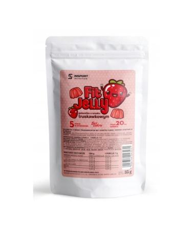 Insport Nutrition - Fit Jelly - Sugar -free jelly - low in calories - no fat and no carbohydrates - high protein content - powder - (35g strawberry) strawberry 35.00 g (1 Pack)