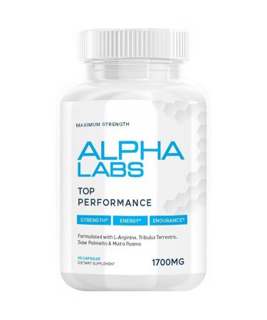 nutradash Alpha Labs Supplement for Men - Alpha Labs Capsules (60 Pills - 1 Month Supply)