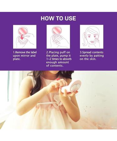 Peachand Baby Kids Mineral Sun Cushion SPF50+ PA++++ Korean Skin Care Pink ribbon Set with 1 Cushion and 1 Refill - Buy Online on GoSupps.com