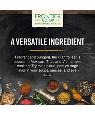 Frontier Co-op Organic Cilantro Leaf - 1lb | Cut & Sifted | Pure & Fresh - Buy Online on GoSupps.com