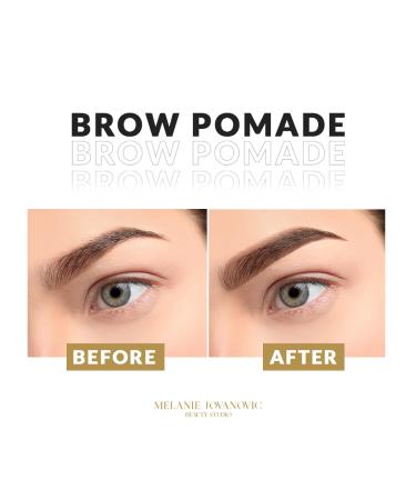 Mela Beauty Studio Brow Pomade - Define & Fill Brows - Creamy Formula (0.24 oz) Dark Brown - Buy Online on GoSupps.com