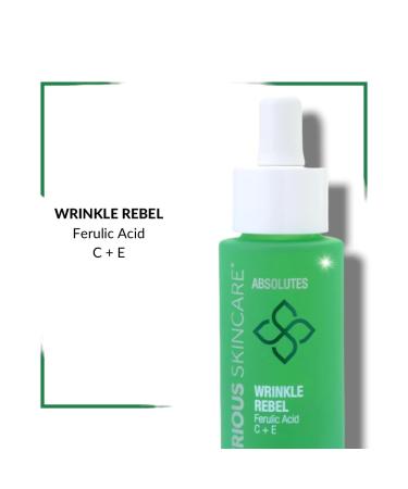 Serious Skincare Absolutes Wrinkle Rebel Anti-Aging Facial Serum - Vitamin C & E Bakuchiol Extract - Collagen & Elastin Booster - 1 oz (1 Pack) | International Shipping - Buy Online on GoSupps.com