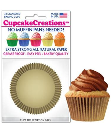 Gold Cupcake Liners - pkg of 32