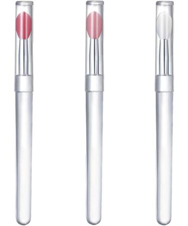 Silicone Lip Brush Applicator | Silicone Lip Brushes Tool Portable - Lipstick Applicator Brushes with Lids for Makeup Beauty Brushes Eyeshadow Lip Brush for Applying Oil - Buy Online on GoSupps.com