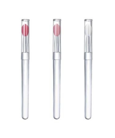 Euyehn Lip Gloss Brush Applicator Silicone Silicone Lip Brushes Tool Portable - Silicone Lip Brush Lip Gloss Balm Applicator Eyeshadow Lip Scrub Brush Applicator Lip Applicators