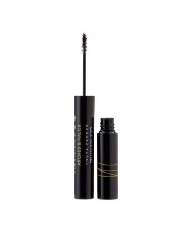 Arches & Halos Microfiber Tinted Brow Mousse - Highly Pigmented Brow Color - For Full and Bold Brows - Vegan and Cruelty Free Makeup - Charcoal, 0.11 oz