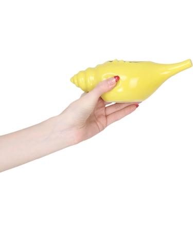 Qimacplus Leak Proof Durable Ceramic Neti Pot Non-Metallic and Comfortable Grip Microwave and Dishwasher Friendly Natural Treatment and Congestion Attractive Designed 1 Count (Pack of 1) Yellow - Buy Online on GoSupps.com