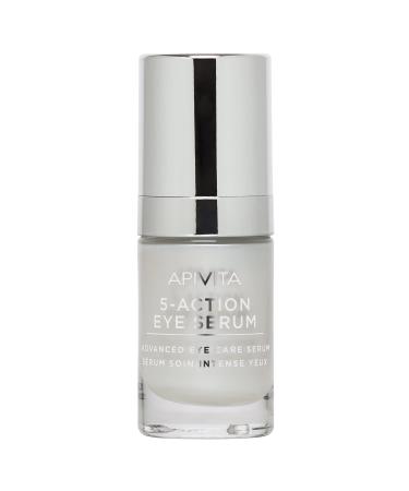 APIVITA 5-Action Eye Serum 0.51 fl. oz. | Anti-Aging Under Eye Treatment with White Lily and Hyaluronic Acid that Reduces Dark Circles  Fine Lines & Wrinkles - Buy Online on GoSupps.com