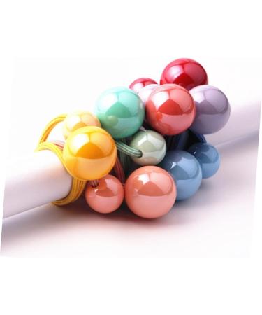 FOMIYES 35 Pairs Headband Color Hair Tie Hair Ties Rubber Bands for Hair Pom Pom Hair Band Ponytail Holders Clear Hair Elastics Colored Rubber Bands Hair Rope Acrylic Girl Bead Dribble - Buy Online on GoSupps.com