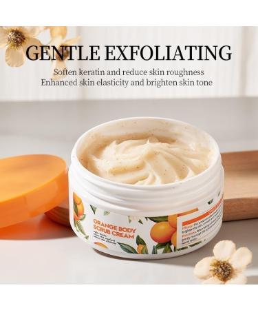  XUSHAOLUN 230g orange face and body scrub gentle exfoliant with vitamin C deeply cleanses and moisturizes for smoother softer skin exfoliating body cream - Buy Online on GoSupps.com