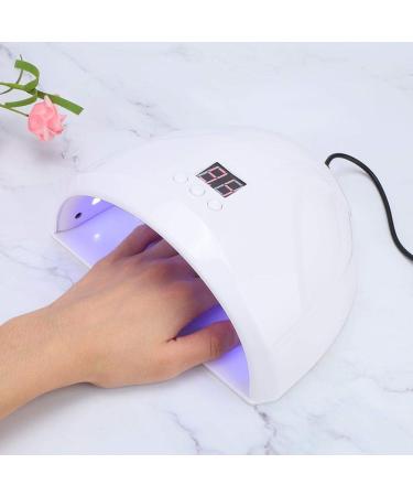 36W Intelligent LED UV Nail Lamp Dryer | Professional Manicure Tool for Perfect Nails - White - Buy Online on GoSupps.com