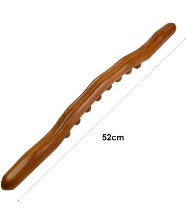 Beifenl Guasha Scraping Stick with 8 Pearls - 52 cm Roller for Neck & Back Pain Relief Body Shaping & Hand Massage | International Shipping - Buy Online on GoSupps.com
