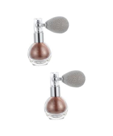 FOMIYES 2pcs Spray Glitter Highlighter Spray Bottles Hair Glitter Spray Powder Sprayer Body Hair Spray As Shown 2x2pcs 7.5x6cmx2pcs