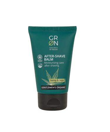 GRN green Biocosmetics After -Shave Balsam Moisture care - organic hemp & organic hops - for demanding skin - after shaving - vegan - 50 ml - Buy Online on GoSupps.com