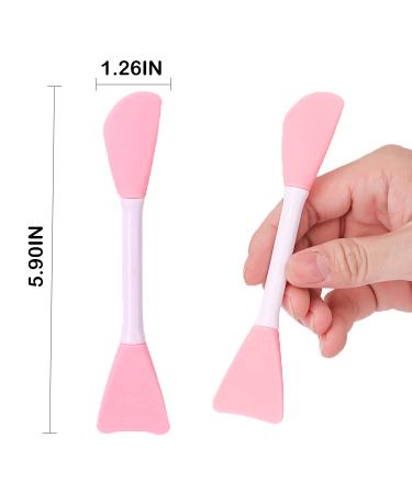 Silicone Face Mask Brush | Mud Mask Applicator | Flexible | Facial & Clay Mask Tool | Blue & Pink - Buy Online on GoSupps.com