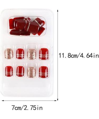 dijiusidy False Nail Perfect Matching Simple to Wear Fingernail Full Coverage Press Type Strong Viscosity Adjustable Paster Type 8 F741 Type 8 F741 - Buy Online on GoSupps.com