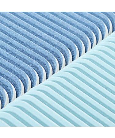 Iridesi Professional Mini Blue Finger Nail Files 120/240 Washable Emery Boards - Pack of 12 - Buy Online on GoSupps.com