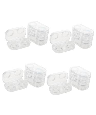 Gatuida pack with 16 pieces of contact lens tank glasses box glasses case storage container Make-up container cosmetic clinic organizer case for cosmetic clasps bulk goods p.s