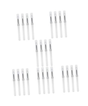 Balacoo 24 Pcs Lip Brush Makeup Disposable Lip Balm Brush Applicator Silicone Scrubber for Face Lip Mask Brush Makeup Travel Lipstick Brush Cosmetic