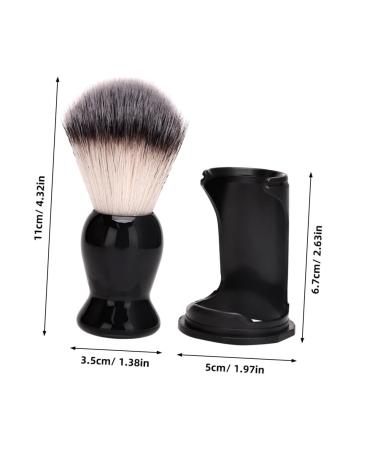 Didiseaon Beard Brush Set - Wooden Handle Shaving Brush & Stand for Men | International Shipping Available - Buy Online on GoSupps.com