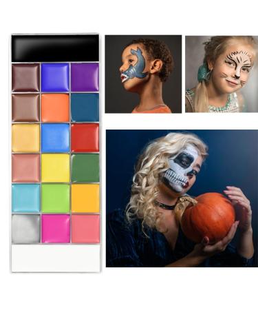 JACHOYI 20 Colors Face Body Paint Kit - Professional Cosplay & Halloween Makeup with Brushes | Perfect for Parties & Arts - Buy Online on GoSupps.com