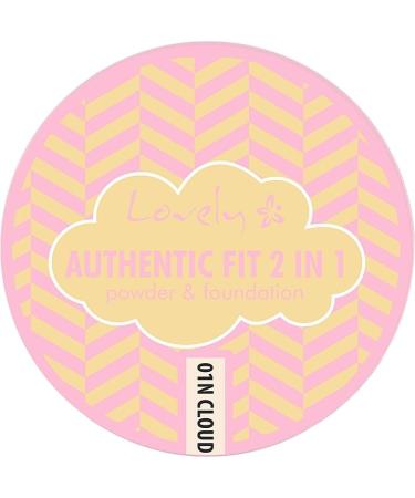 Lovely Makeup Lovely 2 in 1 Authentic Fit N3 Makeup and Powder - Compact Base with High Coverage and Natural Finish for a Perfect Look