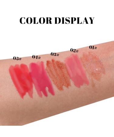Lip Blam Gloss Tinted Lip Treatment Shimmery Plumping Lip Gloss Non-Sticky Long-Lasting Lips Oil Fig Tea 2#FIG TEA - Buy Online on GoSupps.com