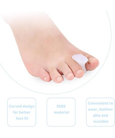12 Set Silicone Gel Toe Spreaders - Soft & Comfortable Toe Separators for Hallux Valgus Overlapping Toes & Corns - Includes S M & L Sizes - Buy Online on GoSupps.com