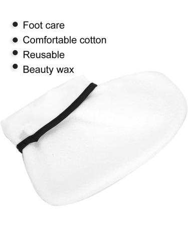 Paraffin Wax Therapy Booties Cotton Foot Care Heat Preservation Wax Bath Treatment Mitts Foot Spa Cover For White Paraffin For Paraffin Baths Women Great For Paraffin Wax White - Buy Online on GoSupps.com