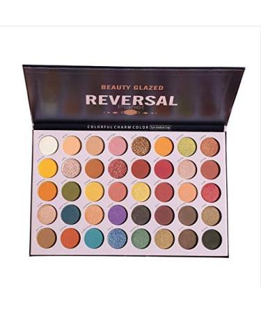 Beauty Glazed reversal planet eyes shadow 40 colors matt glitter colored eyeshadow palette waterproof durable high pigment diamond rainbow make-up kit
