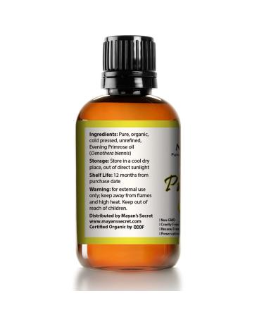 Buy USDA Certified Organic Evening Primrose Oil - Natural Unrefined & Cold Pressed Carrier Oil for Skin & Hair Rejuvenation - International Shipping - Buy Online on GoSupps.com