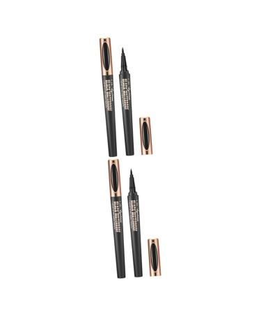 Mipcase 4 Pcs Makeup Eyeliner Black Eyeliner Pen Eyeliner Long Lasting Waterproof Eyeliner Pens Gel Make up 1 count (Pack of 1) As Shownx2pcs