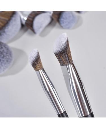 16-Piece Small Waist Black Makeup Brush Set - Perfect 22cm Brushes for Flawless Application | International Shipping - Buy Online on GoSupps.com